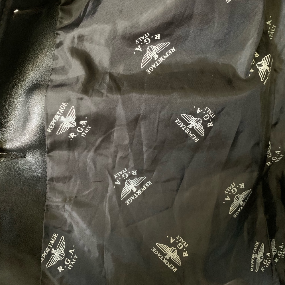 Reportage R.G.A. Italy Black Leather Jacket - Picture 6 of 8